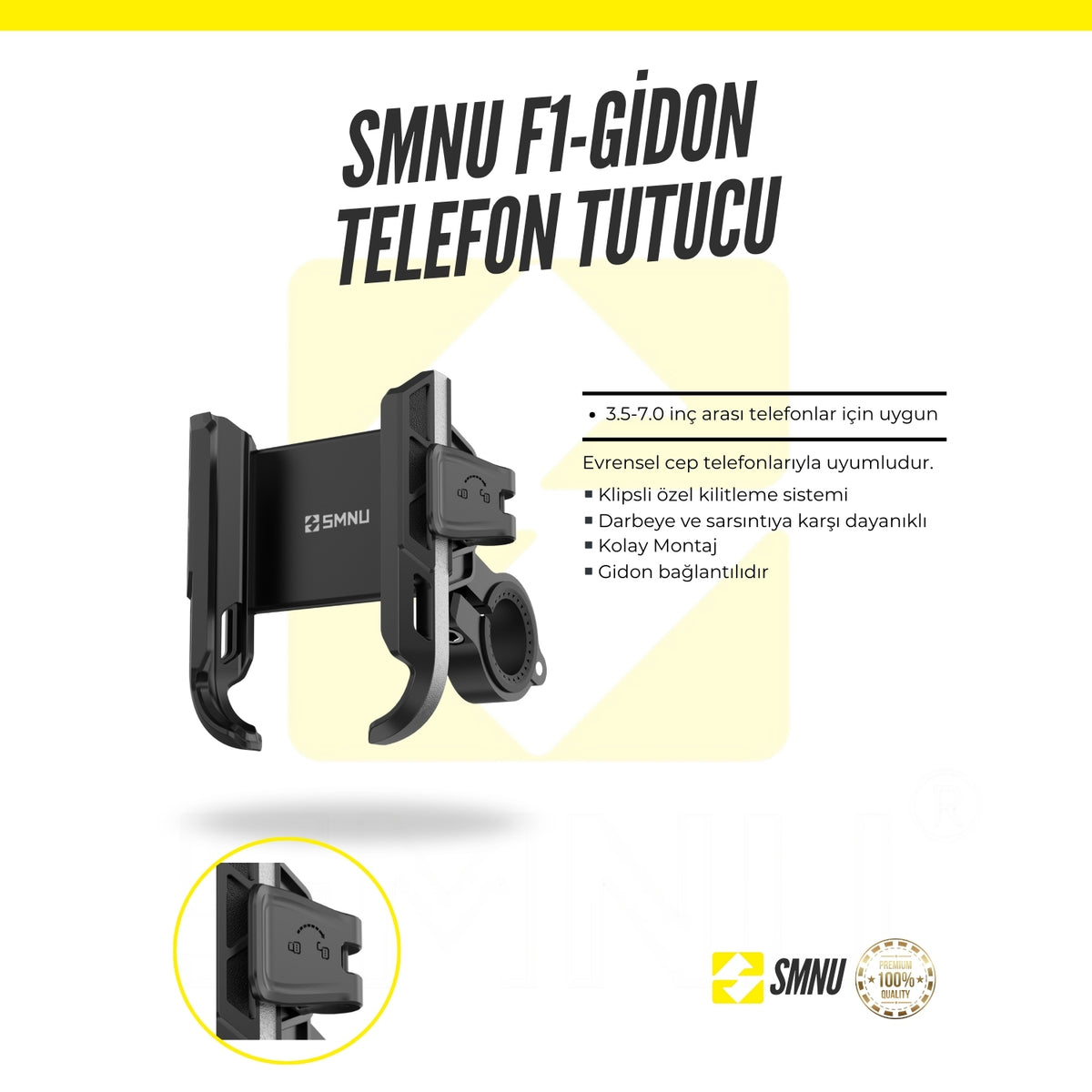 SMNU F1-GİDON TELEFON TUTUCU
