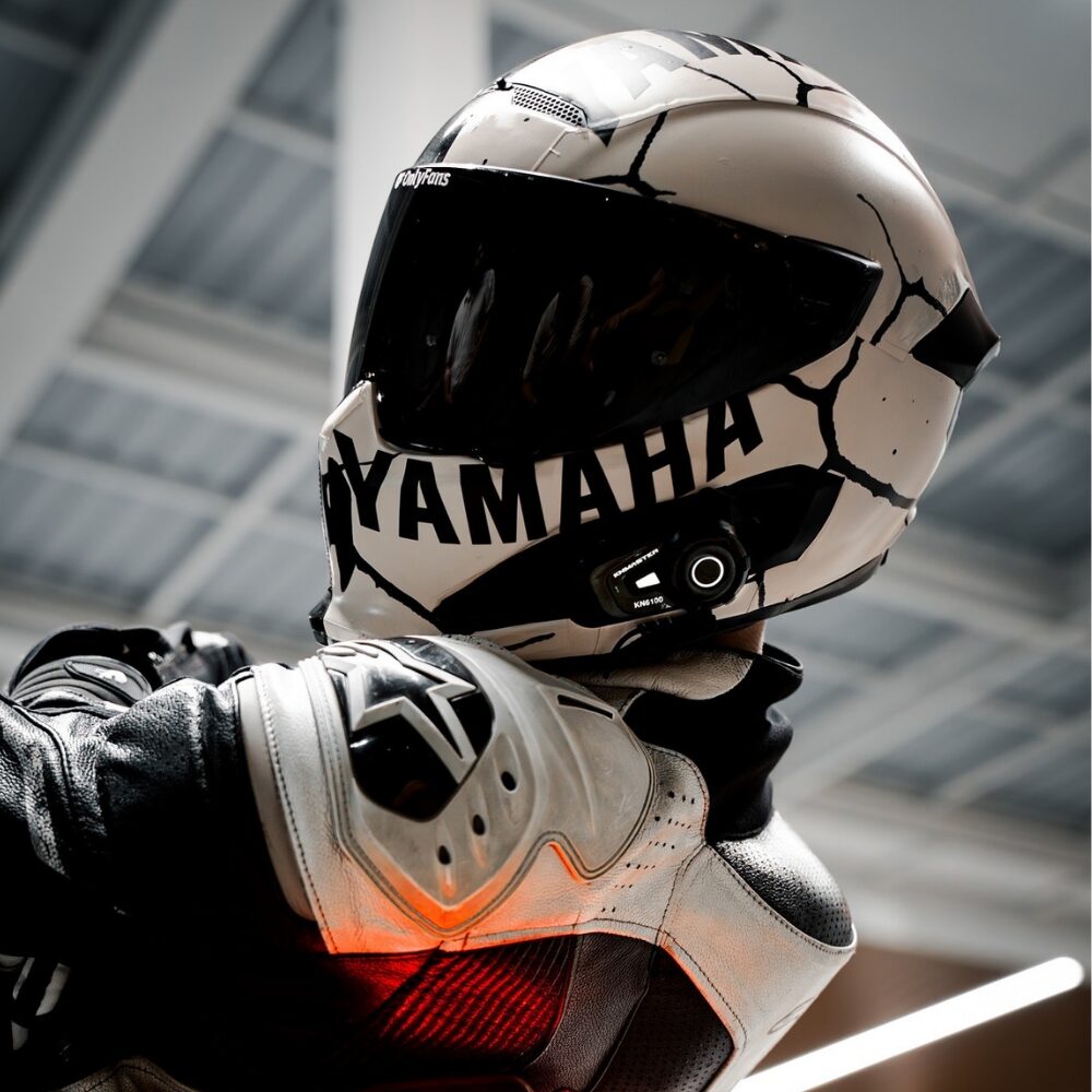 Knmaster KN6100 PRO Motosiklet Kask İnterkom Bluetooth Kulaklık Seti (43 mm Büyük Kulaklık)